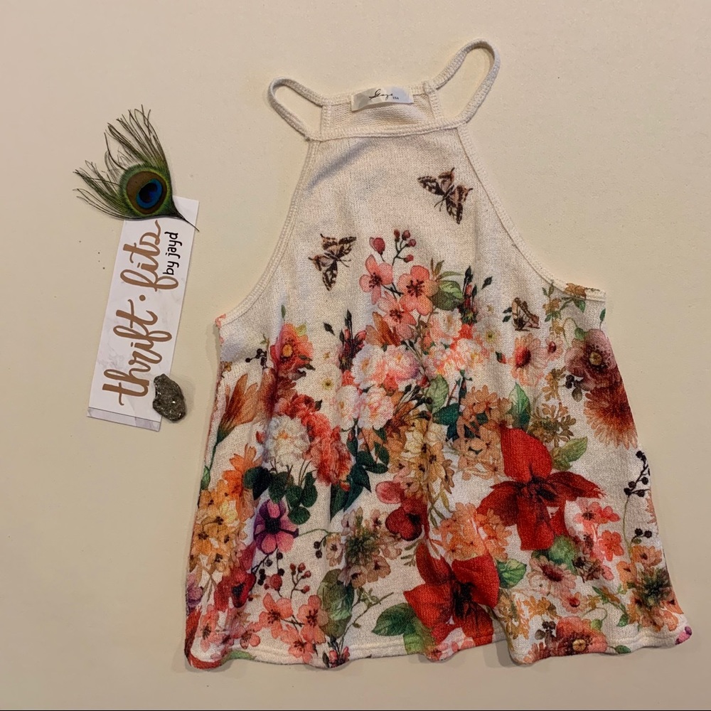 Flowy floral tank